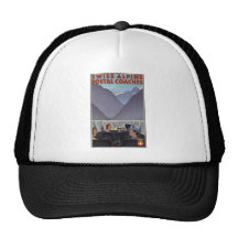 Swiss alpine postal coaches trucker hats