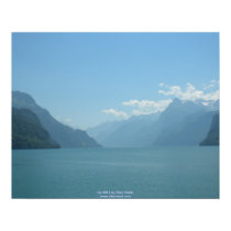 Swiss Alps on Lake posters