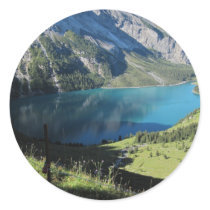 Swiss Alps Schweizrer Berge Round Sticker