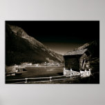 Swiss Alps with Swiss Hut Posters