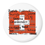 Swiss Cantons Lg Button magnets
