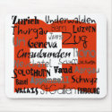Swiss Cantons Mousepad by swisssoup Swiss Cantons Mousepad