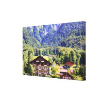 Swiss chalet canvas prints