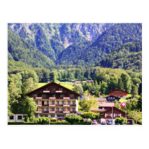 Swiss chalet postcards