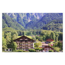 Swiss chalet personalized stationery