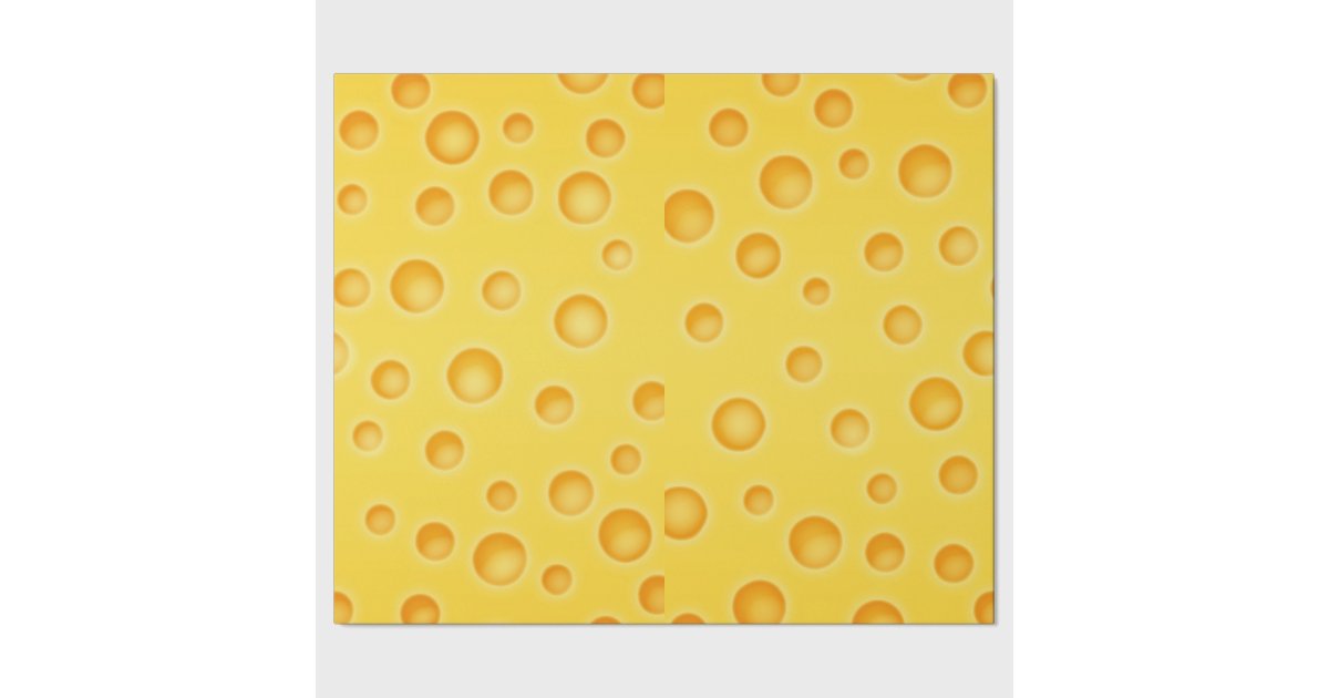 Swiss Cheese Cheezy Texture Pattern Wrapping Paper Zazzle
