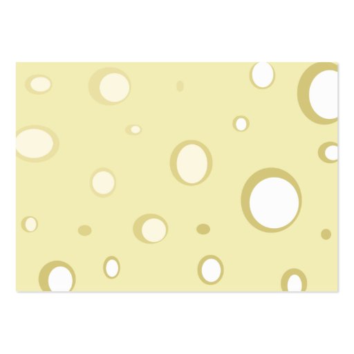 Swiss Cheese - Chubby Business Card Templates (back side)