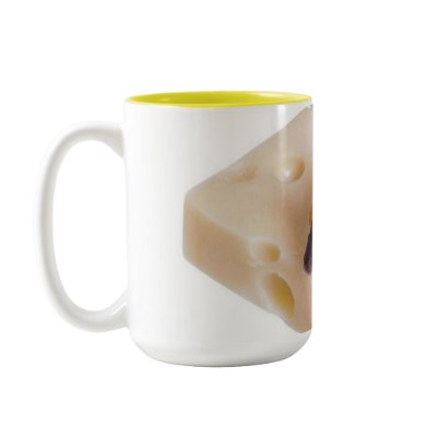 Swiss Cheese Mouse Mug by norman888