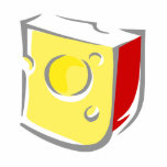 Swiss Cheese Wedge Photo Cutouts