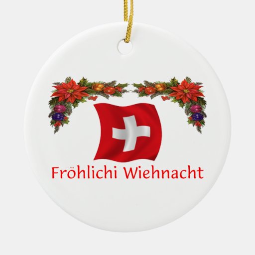 swiss christmas ceramic ornament zazzle swiss christmas ceramic ornament zazzle