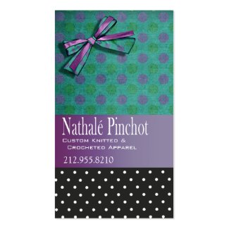 Swiss Dots & Bows - all purpose, gift tag profilecard