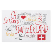 Swiss Events, Fondue Parties, Switzerland Theme Custom Flyer