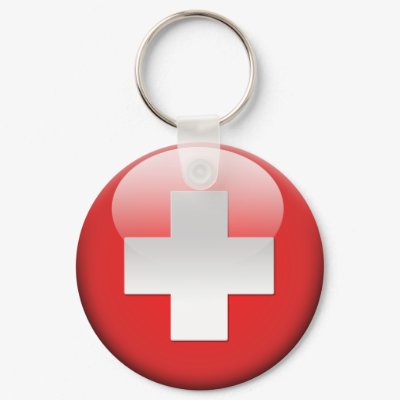 Swiss Flag 2.0 Keychains by StudioAG