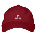 Swiss Flag embroidered hat embroidered hats by BluePlanet Swiss Flag embroidered hat embroidered hats