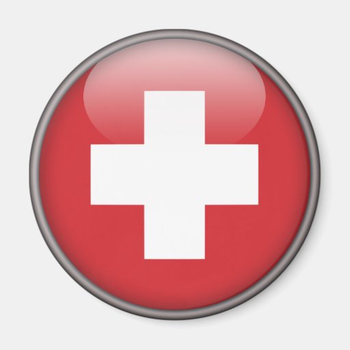 Swiss Flag - Flag of Switzerland Fridge Magnets