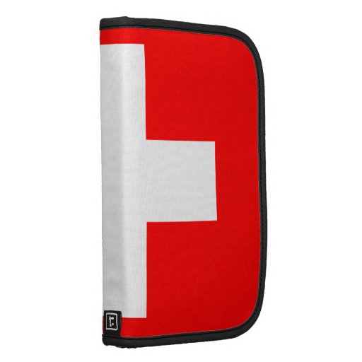 Swiss Flag I Love Switzerland Red and White Organizer