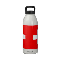 Swiss Flag Liberty Bottle Drinking Bottle
