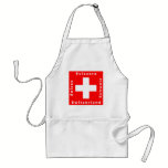 Swiss Flag, National Day, August 1 Bundesfeier aprons