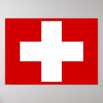 Swiss Flag Poster
