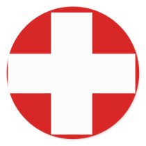 Swiss Flag Sticker by flagshirts Swiss Flag Sticker