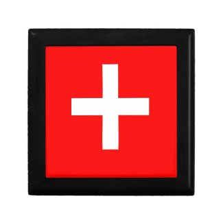 Swiss Flag Trinket Boxes