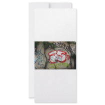 Swiss graffiti, Basel, Switzerland Personalized Rack Card