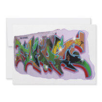 Swiss Graffiti Invites