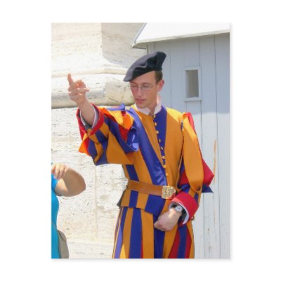Swiss Guard Post Card by ralphferro