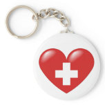 Swiss heart - Schweizer Herz - Coeur suisse Keychains