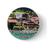 Swiss houses button
