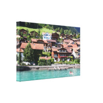 Swiss houses canvas prints