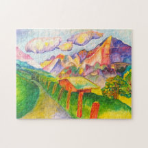 Swiss landscape puzzle
