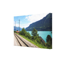 Swiss railway track canvas prints
