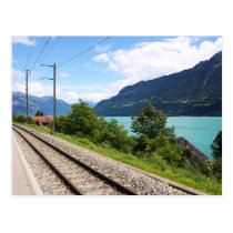 Swiss railway track postcards