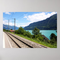 Swiss railway track posters