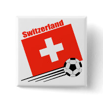 Swiss Soccer Team Pinback Buttons