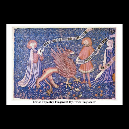 Swiss Tapestry Fragment By Swiss Tapisseur Poster