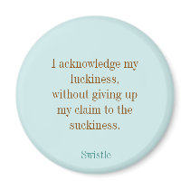 Swistle blog slogan round magnet