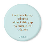Swistle blog slogan round magnet