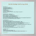 Swistle Holiday Card Scoring Guide Poster 11x11