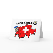 Switz Map Greeting Greeting Cards
