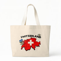 Switz Map Tote Canvas Bags