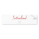 Switzeland 10! bumper sticker