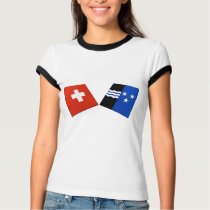 Switzerland and Aargau Flags t-shirts