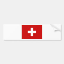 Switzerland Civil Ensign Bumper Sticker