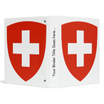 Switzerland Coat of Arms detail 3 Ring Binder