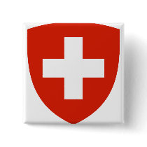 Switzerland Coat of Arms detail Button