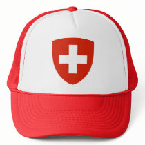 Switzerland Coat of Arms detail Trucker Hat