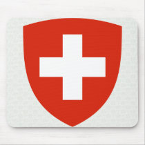 Switzerland Coat of Arms detail Mousepad