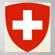 Switzerland Coat of Arms detail Poster
